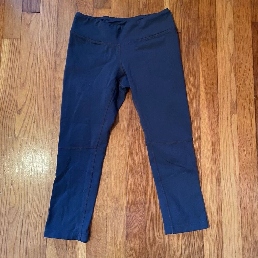 KIRA GRACE | blue gray cropped leggings S